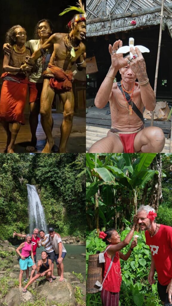 The Sikerei shamans of Mentawai performing a traditional healing and ancestral dance